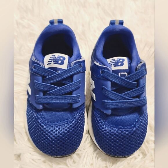 New! New Balance Infant Blue White KA247CBI Size 3 Boys - Picture 1 of 6